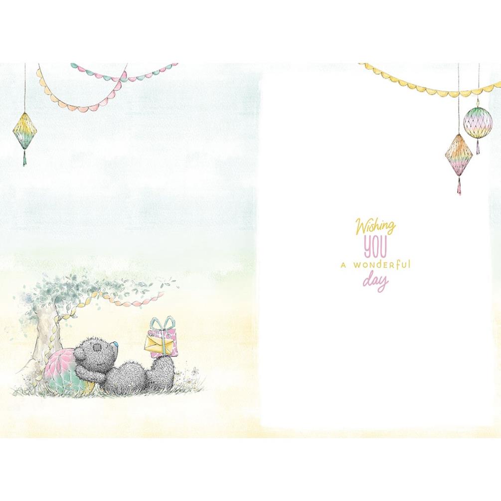 Birthday Wishes Me to You Bear Birthday Card Extra Image 1